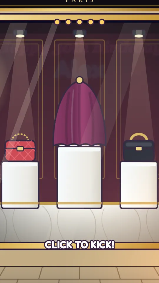 Paris birthday card: the card's title screen
